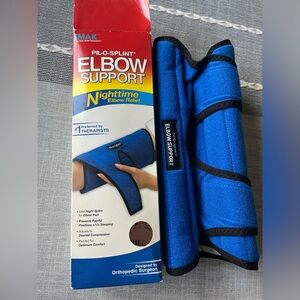 Elbow Support- One size fits all. Blue w velcro